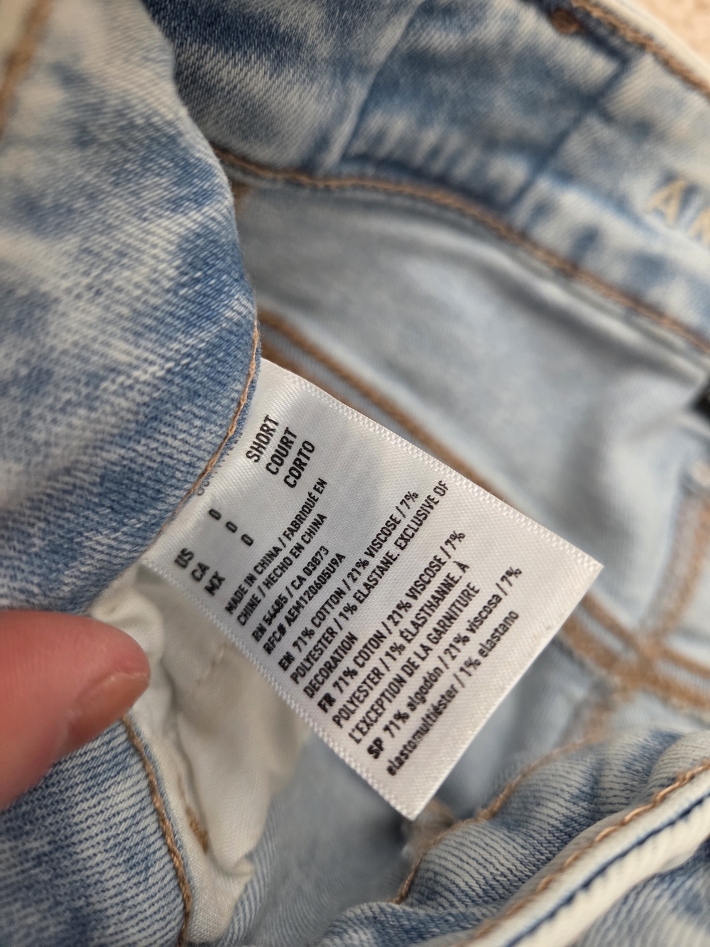 American Eagle Outfitters Light Blue High-Rise Flare Jeans - Picture 4 of 5
